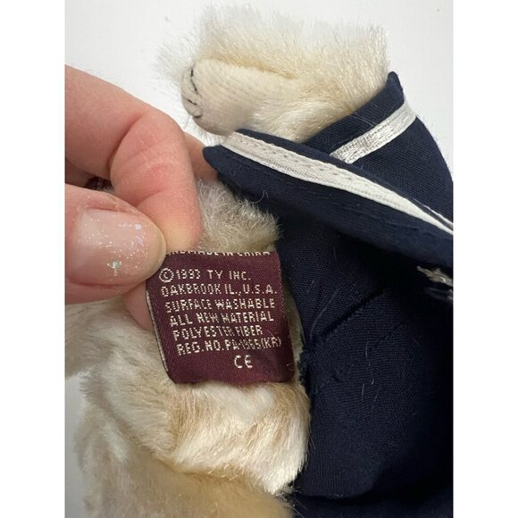 TY Attic Treasures "Breezy" 1993 Jointed Boating  Girl Bear   "Ahoy Mate !" NWT - Picture 4 of 11